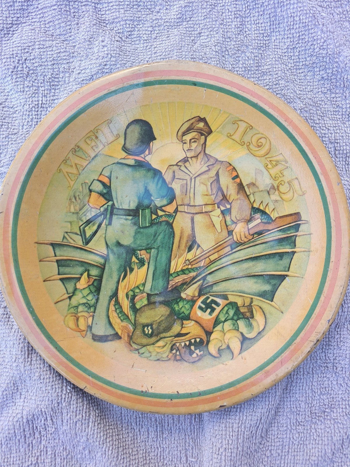 Bordje bevrijding mei 1945, Ophalen of Verzenden, Overige soorten, Nederland, Overige typen