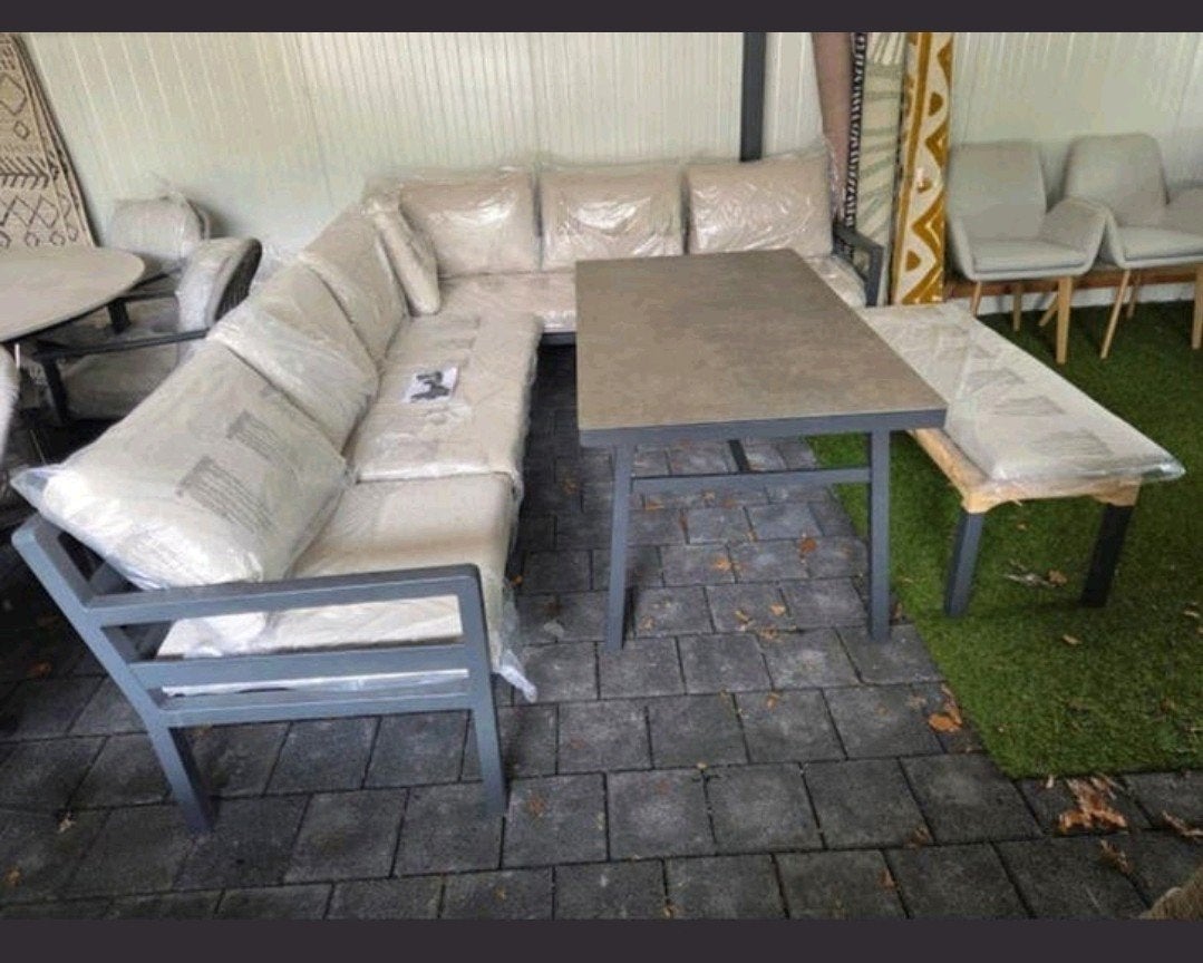 GARDEN IMPRESSIONS LOUNGESET DININGSET OPKLAPBARE LIGFUNCTIE, Tuin en Terras, Tuinmeubel-accessoires, Ophalen, Nieuw