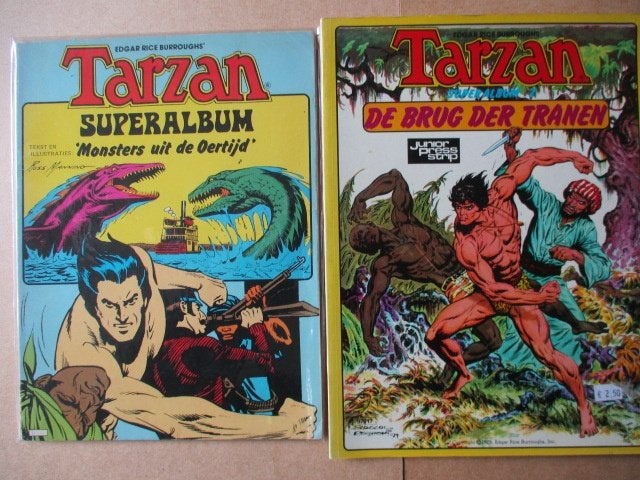 w0439 tarzan superalbum 1 t/m 10, Meerdere stripboeken, Ophalen, Gelezen