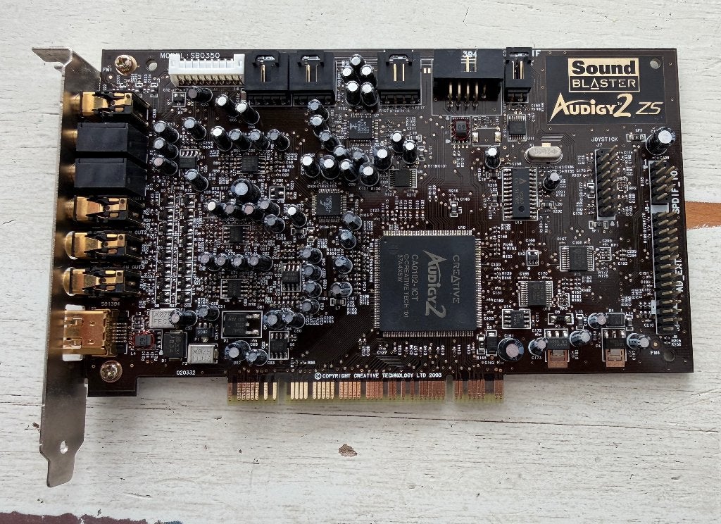Creative Sound Blaster Audigy 2 ZS PCI Geluidskaart, Computers en Software, Ophalen of Verzenden, PHILIPS MSX