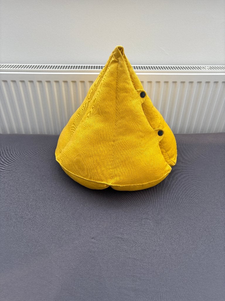 Vintage IKEA Sjalvstandig kussen okergeel, Geel, Ophalen of Verzenden, Zo goed als nieuw, Sierkussen
