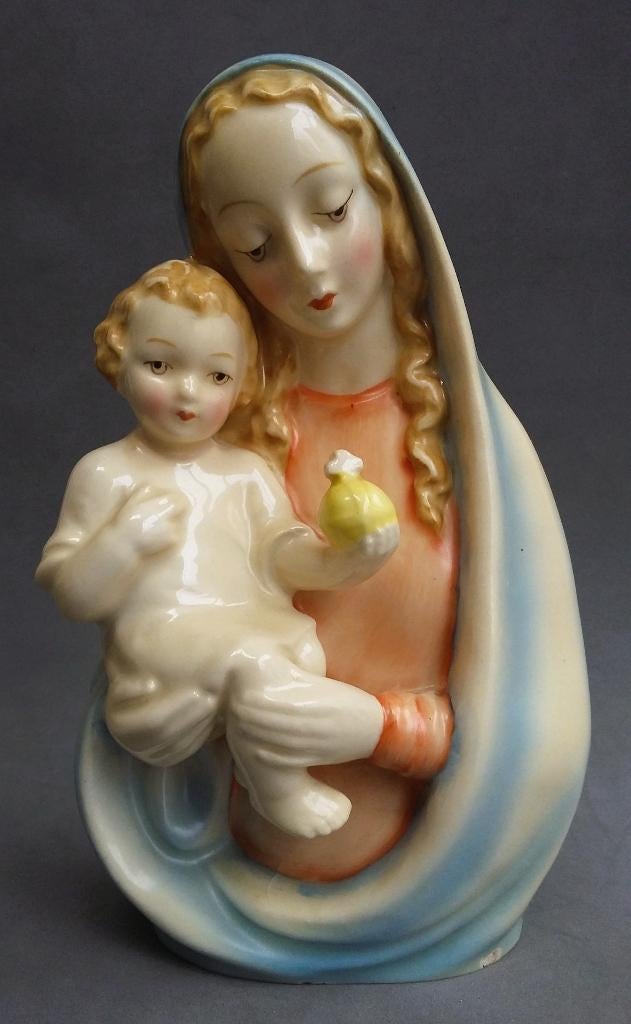 Om 1950 Goebel Germany Beeld Buste Maria Madonna Hummel