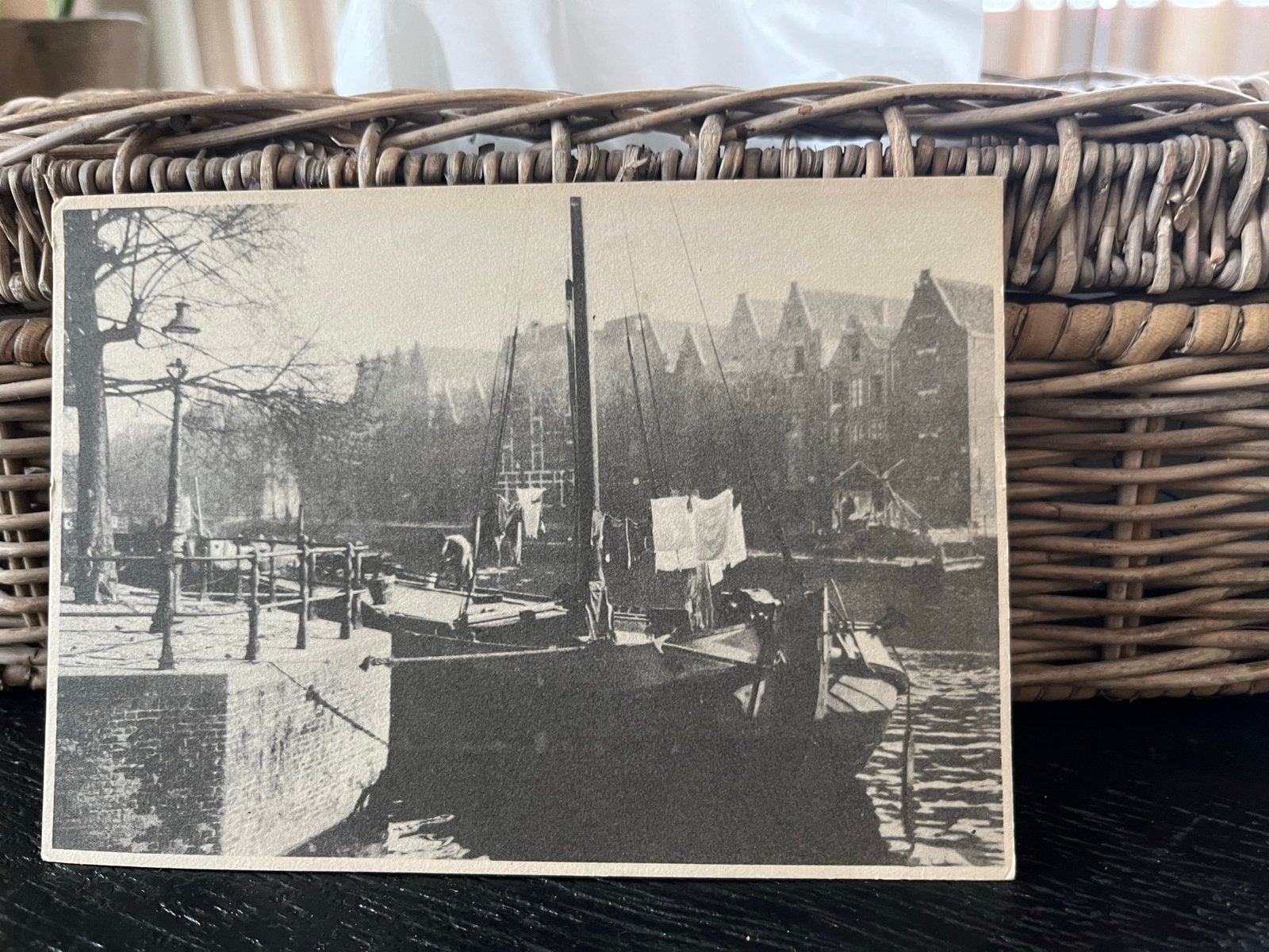 Oude ansichtkaart Amsterdam:Oudeschans,overkant de pakhuizen, Verzenden, Voor 1920, Ongelopen, Noord-Holland