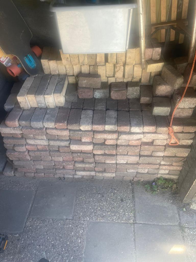 Gebruikte bakstenen voor tuin of bestrating, Tuin en Terras, Ophalen, Gebruikt