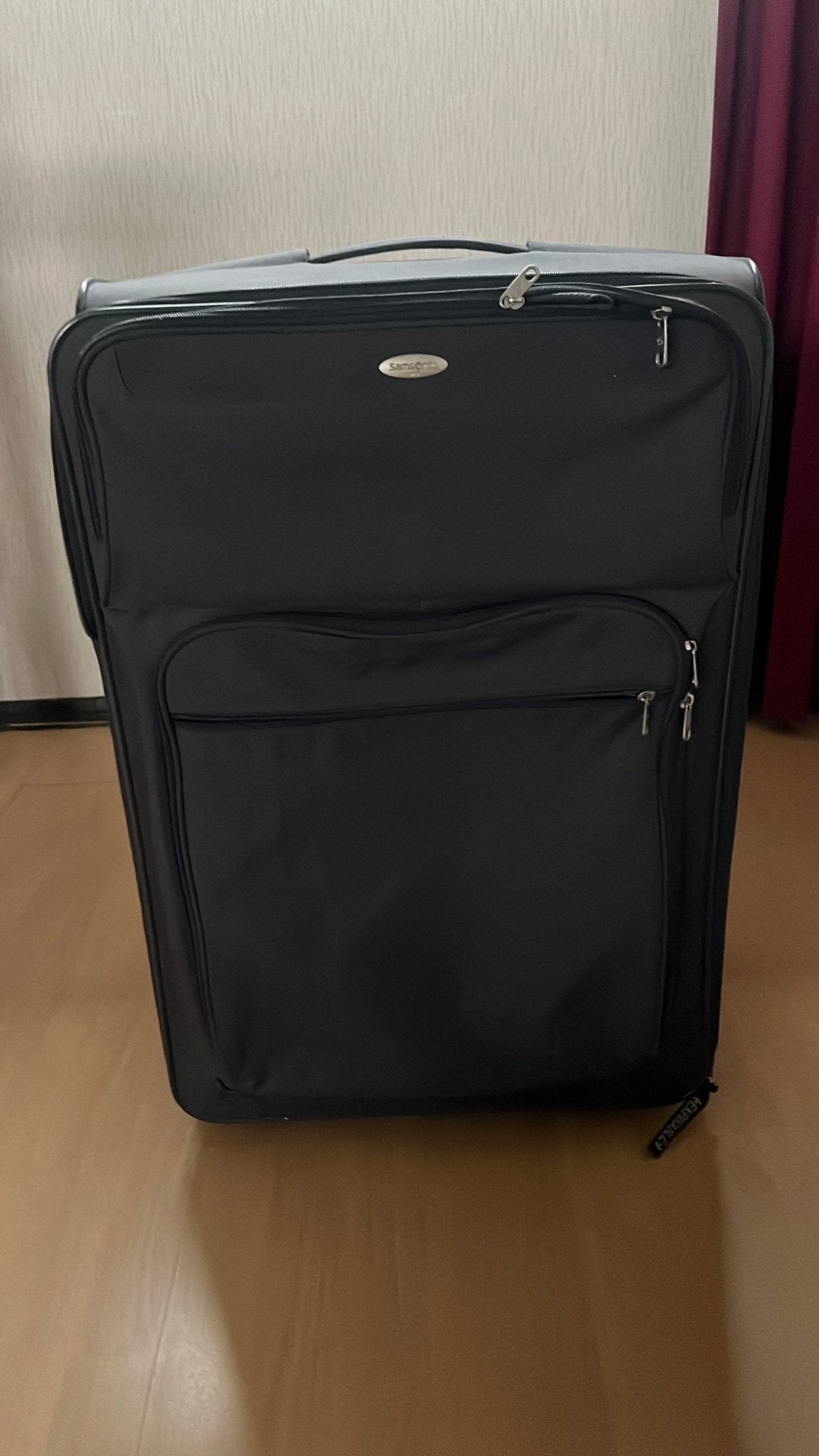 Samsonite koffer grijs, Wieltjes, Gebruikt, 20 tot 30 cm, Ophalen of Verzenden