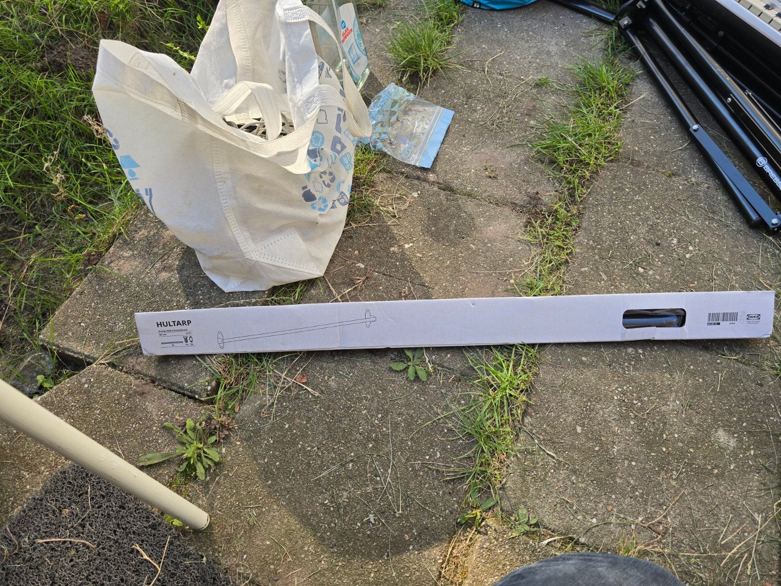 IKEA HULTARP Rail 80 cm - Nieuw in verpakking, Zwart, Nieuw, Ophalen of Verzenden, Metaal
