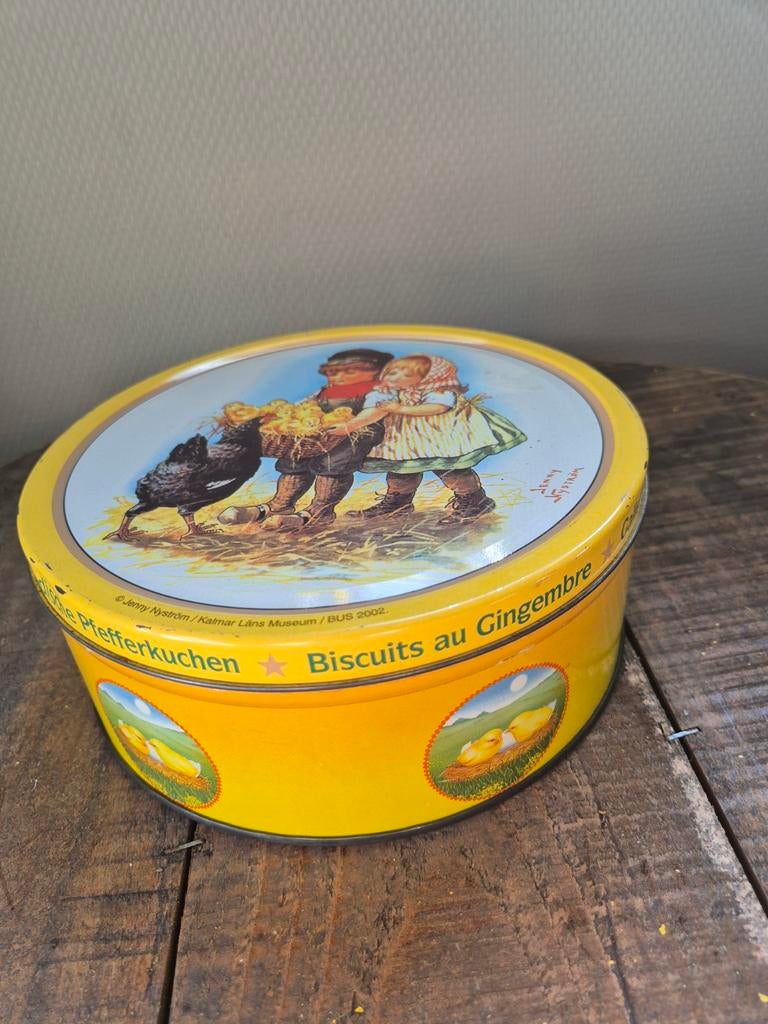 Vintage koekjes blik, Ophalen of Verzenden, Gebruikt