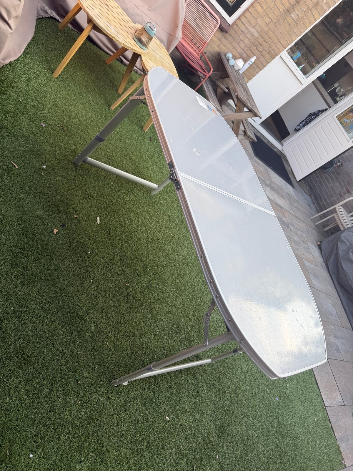Opvouwbare camping eettafel - BoCamp, Caravans en Kamperen, Ophalen, Gebruikt, Campingtafel