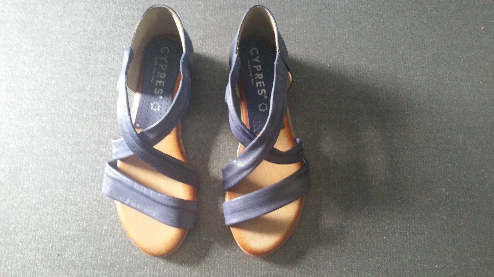 Cypres sandalen - Blauw - Maat 37 als nieuw, Blauw, Cypres, Zo goed als nieuw, Sandalen of Muiltjes