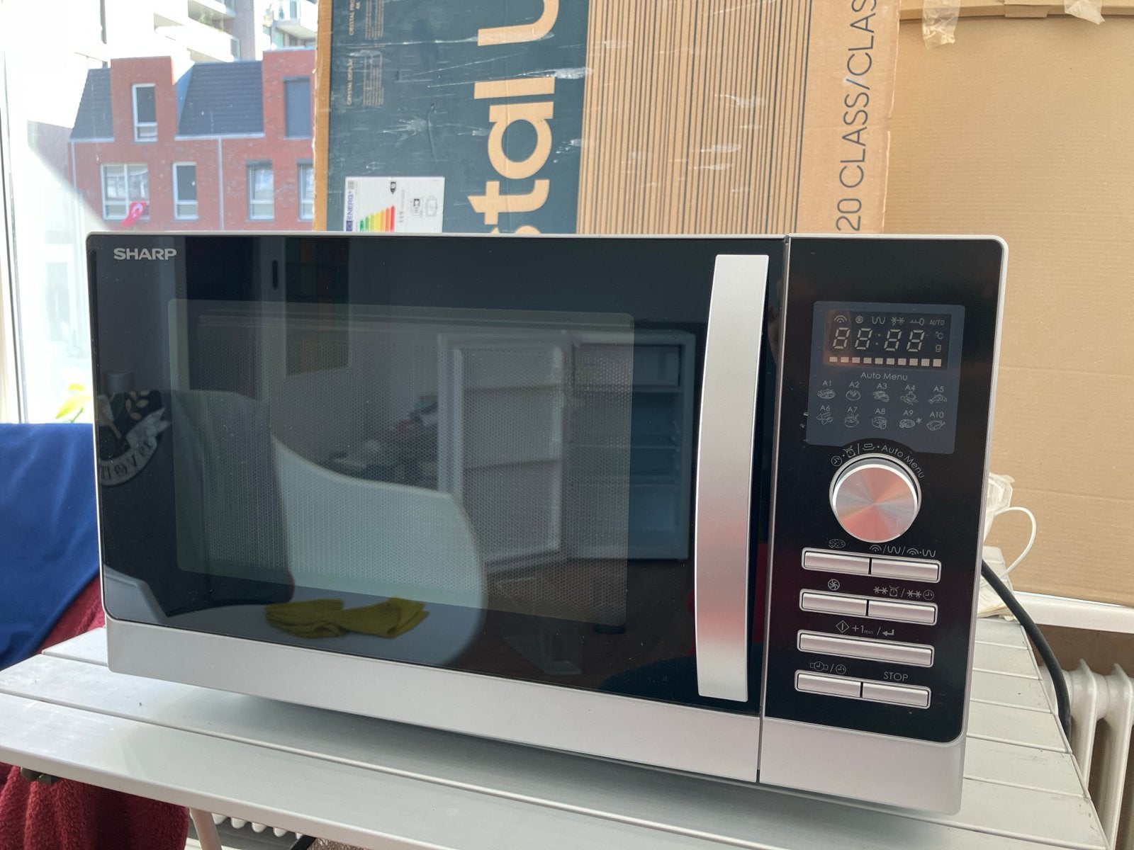 Sharp Combimagnetron / oven - werkt perfect!, Ophalen, Combimagnetron, Gebruikt, Grill
