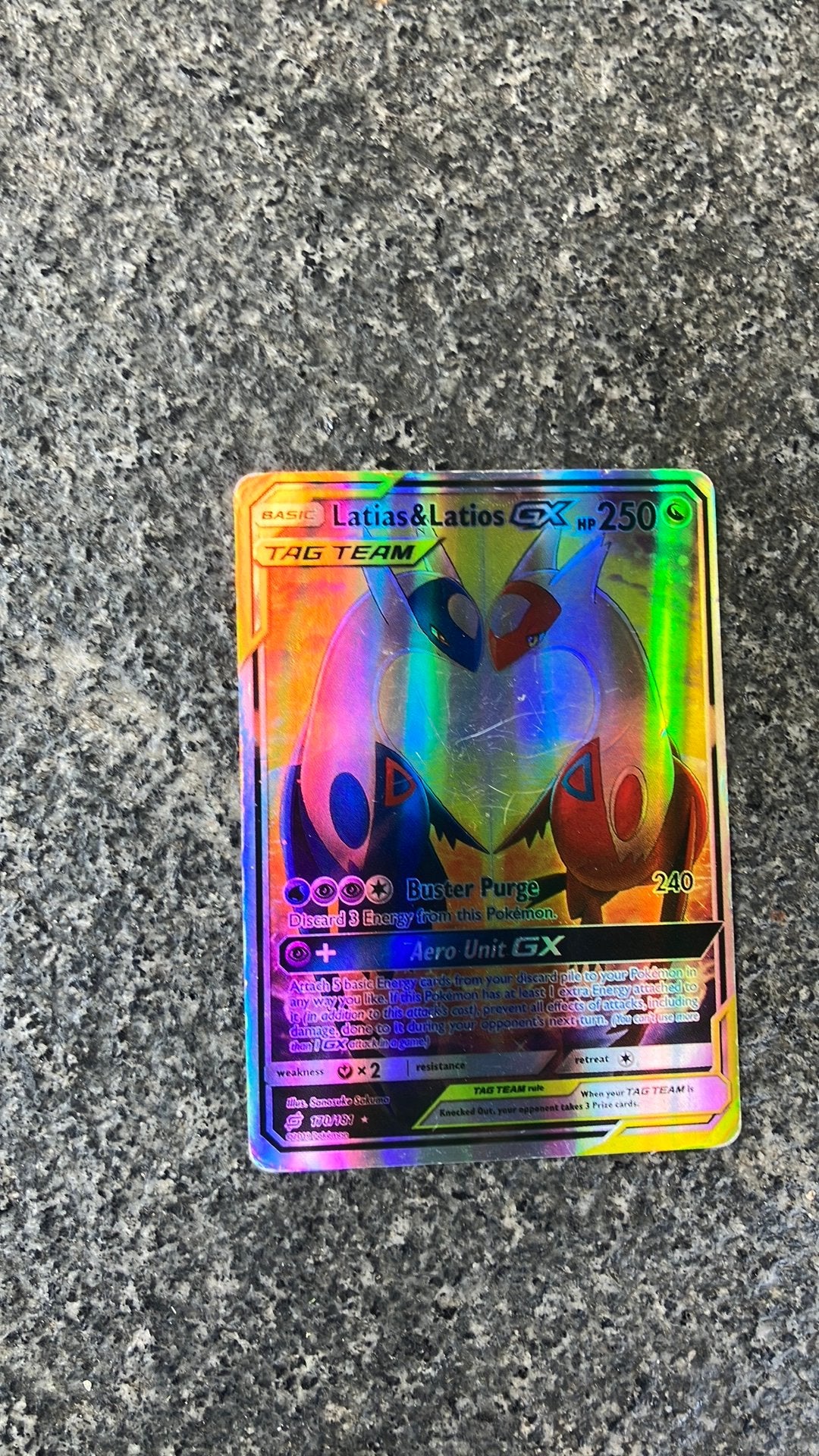 Latias & latios gx   170/181, Ophalen of Verzenden, Gebruikt, Losse kaart
