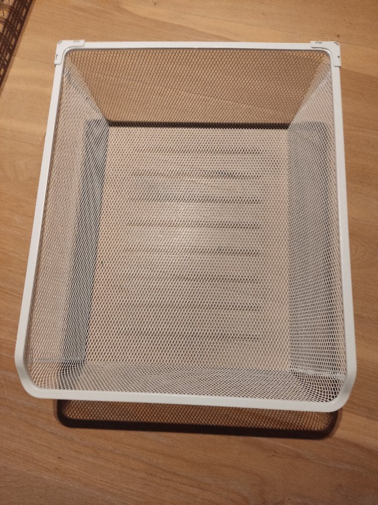 8x IKEA KOMPLEMENT Fijndraadmand, 50x58 cm, met rail