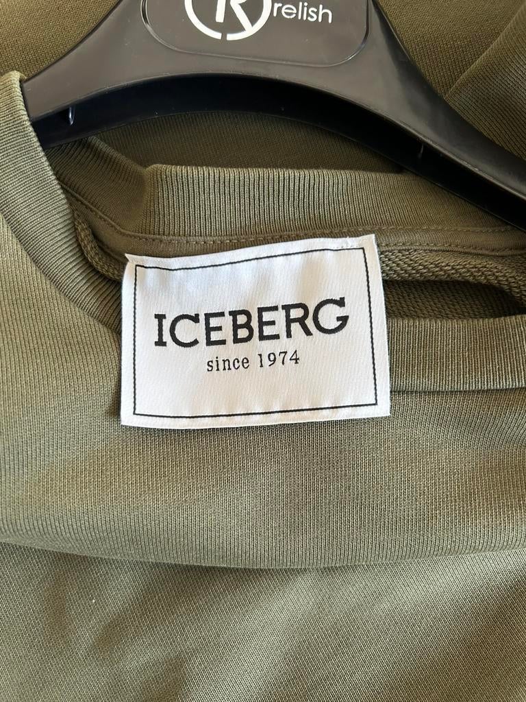 ICEBERG sweater legergroen mt M, Italie, Overige kleuren, -, Zo goed als nieuw