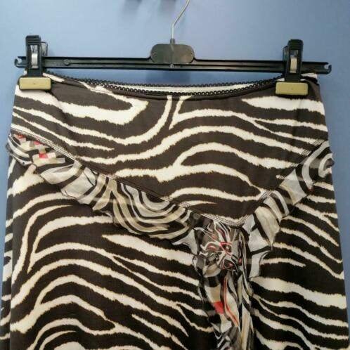 Ambiente rok bruin / creme zebra print mt 38 - 40 nr 36551, Kleding | Dames, Maat 38/40 (M), Bruin, ., Ambiente