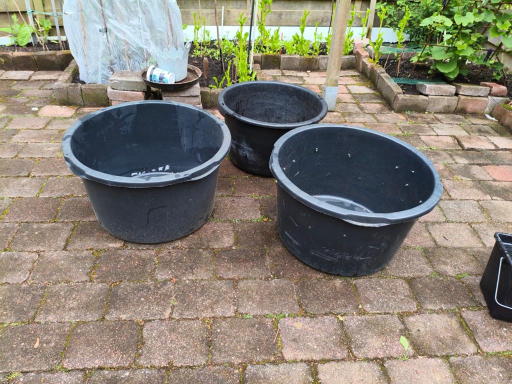 Plantenbak, Tuin en Terras, Bloembakken en Plantenbakken, Kunststof, Minder dan 60 cm, Rond, Ophalen of Verzenden