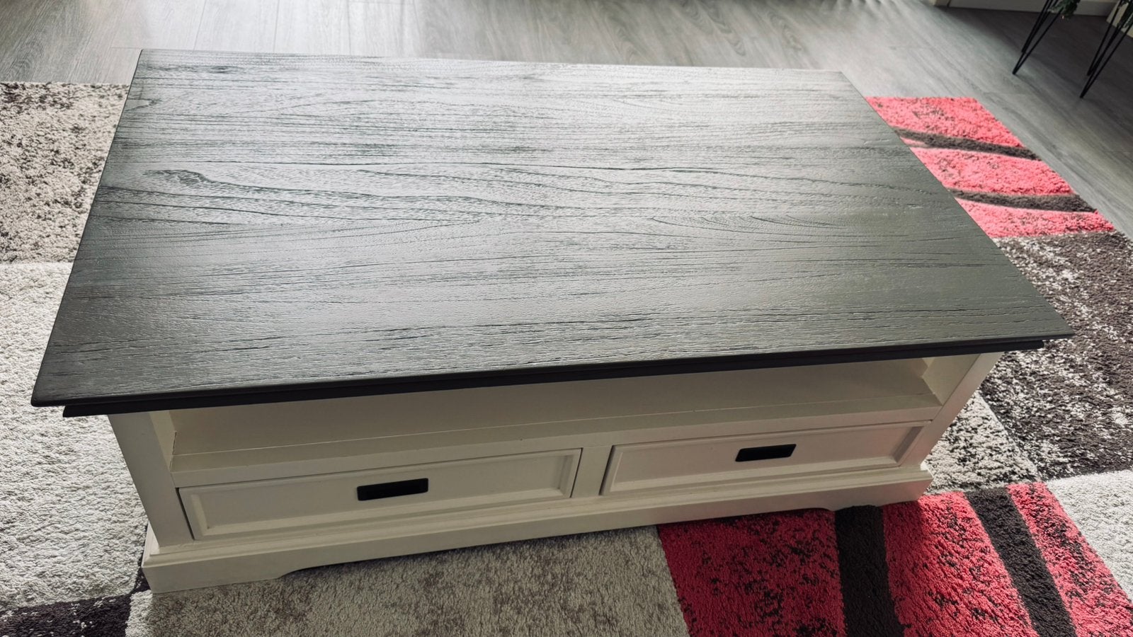 De Bommel Salontafel - Landelijke Stijl met Lades, Gebruikt, 100 tot 150 cm, Rechthoekig, Overige houtsoorten