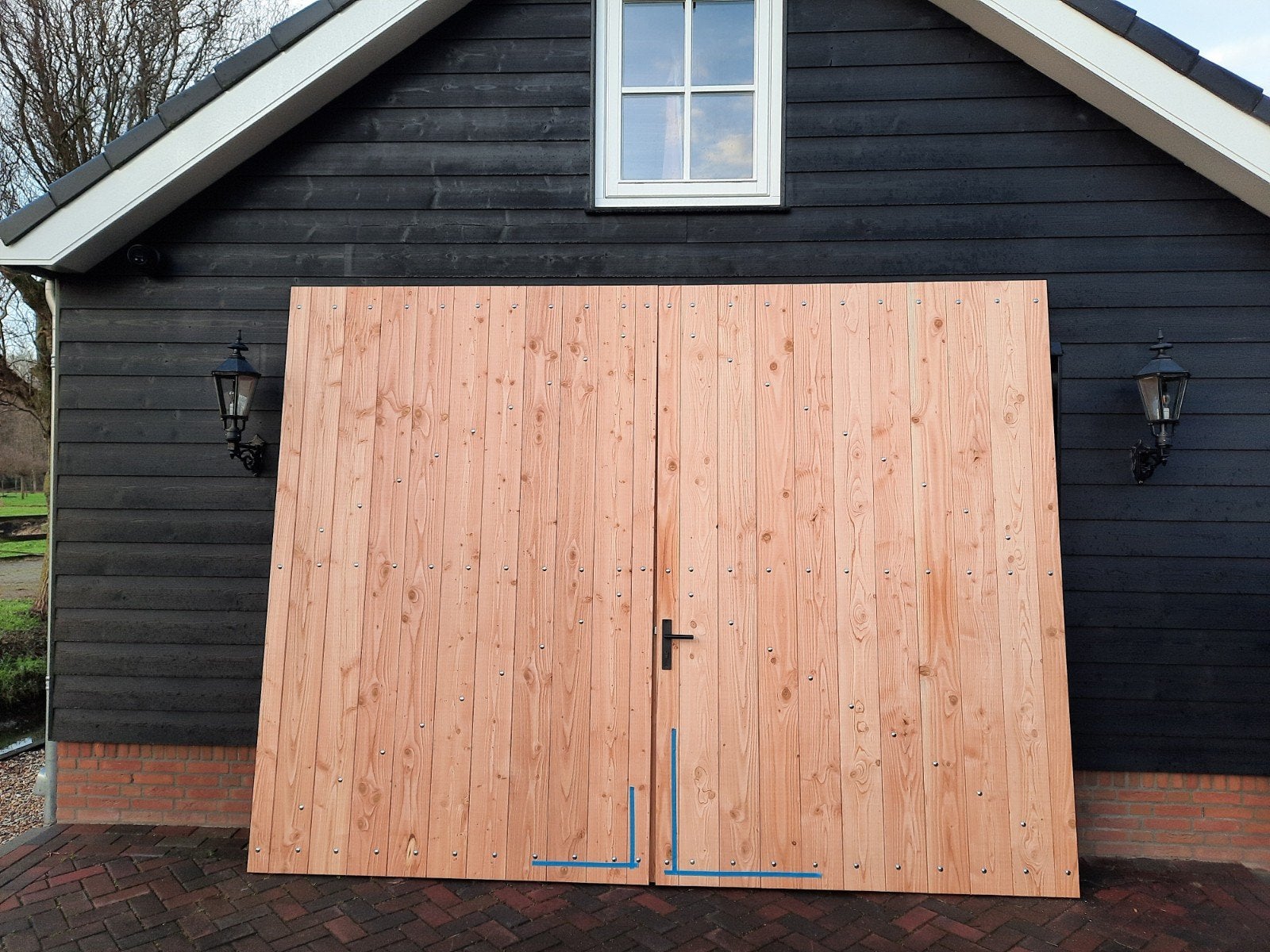 Houten schuurdeuren op maat Beste prijs, Doe-het-zelf en Verbouw, Deuren en Horren, Ophalen, Nieuw, Binnendeur, 200 tot 215 cm