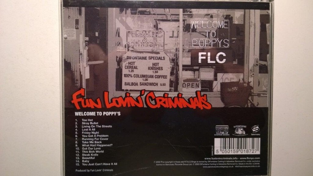 Fun Lovin' Criminals - Welcome To Poppy's, Ophalen of Verzenden, Zo goed als nieuw, Pop, Album