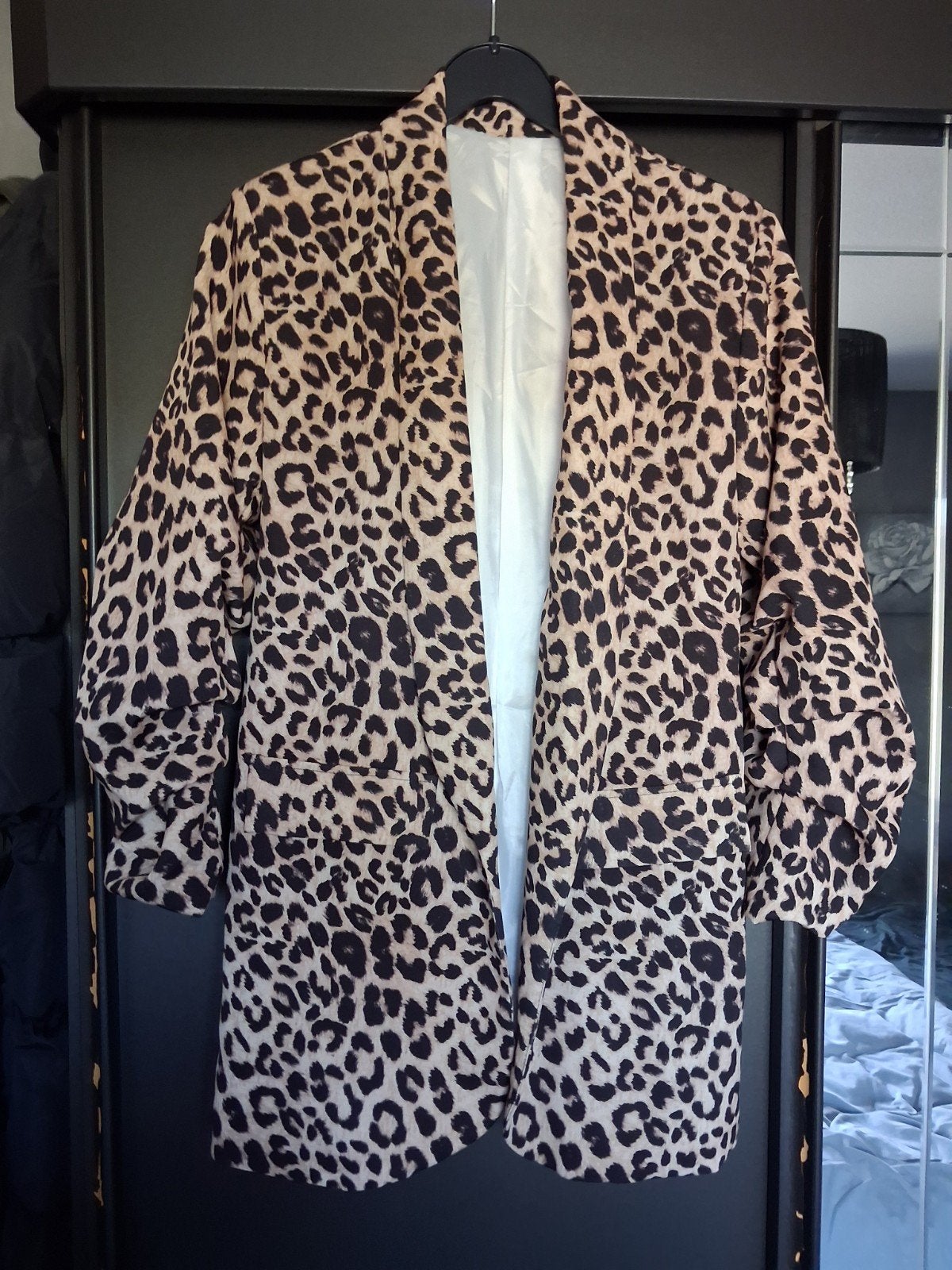 panterprint blazer. maat L, Bruin, Maat 42/44 (L), Ophalen of Verzenden, Zo goed als nieuw