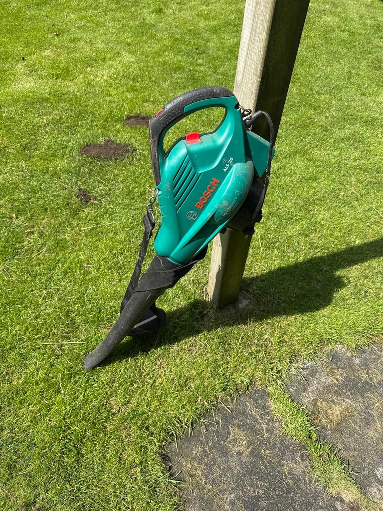 Bosch ALS 25 Bladblazer - Elektrisch, Handgedragen, Tuin en Terras, Bladblazers, Ophalen of Verzenden, Gebruikt, Elektrisch, Handgedragen