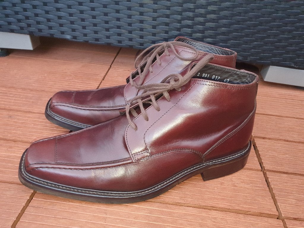 Manfield mt.43 bruin leren veterschoenen half hoog, Kleding | Heren, Schoenen, Manfield, Bruin, Ophalen of Verzenden, Zo goed als nieuw
