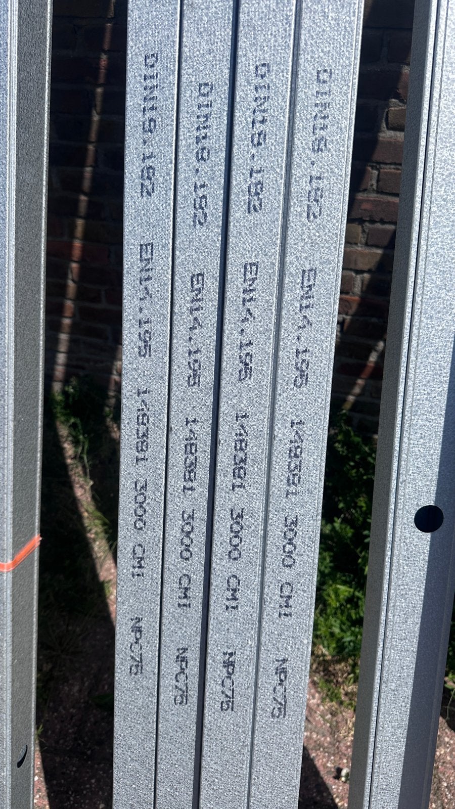 29 stuks Metalen profielen DIN18.182 EN14.195 14B381, Doe-het-zelf en Verbouw, Metalen, Ophalen, Nieuw, Overige metalen