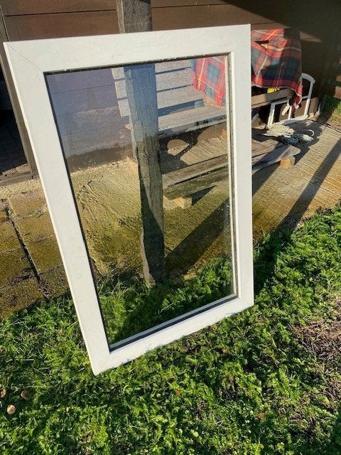 Kunststof raam 120 x 80 cm, Ophalen, Gevelraam of Ruit, 80 tot 120 cm, 80 tot 120 cm