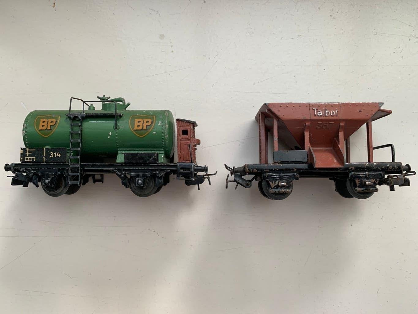 Märklin 314 BP + 367 Talbot H0-Guss ca. 1952, Wisselstroom, Gebruikt, Wagon, Ophalen of Verzenden