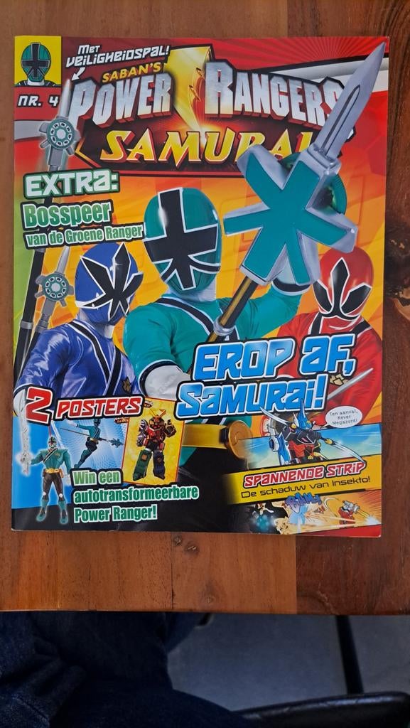 Power Rangers Samurai tijdschrift nr. 4, Ophalen of Verzenden, Gelezen