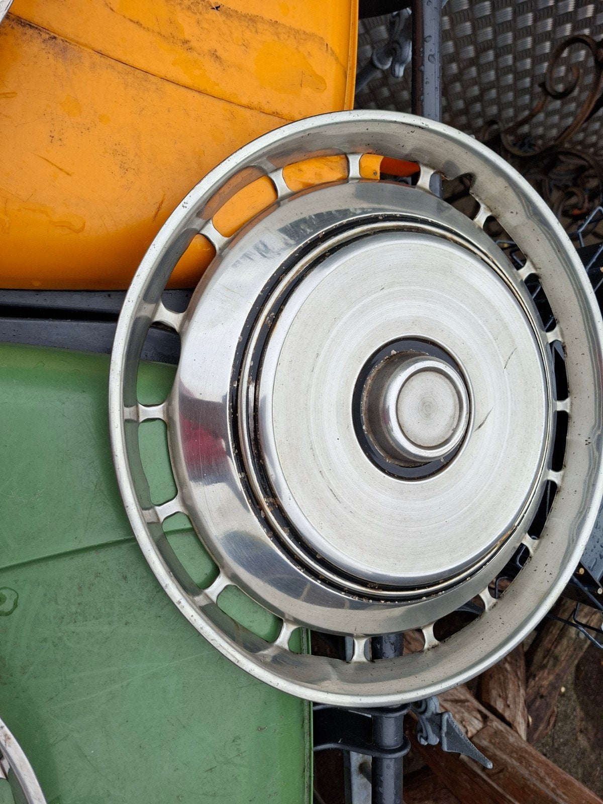 Chroom wieldoppen Ford Consul / Granada 14 inch (set van 4), Ophalen of Verzenden, Gebruikt