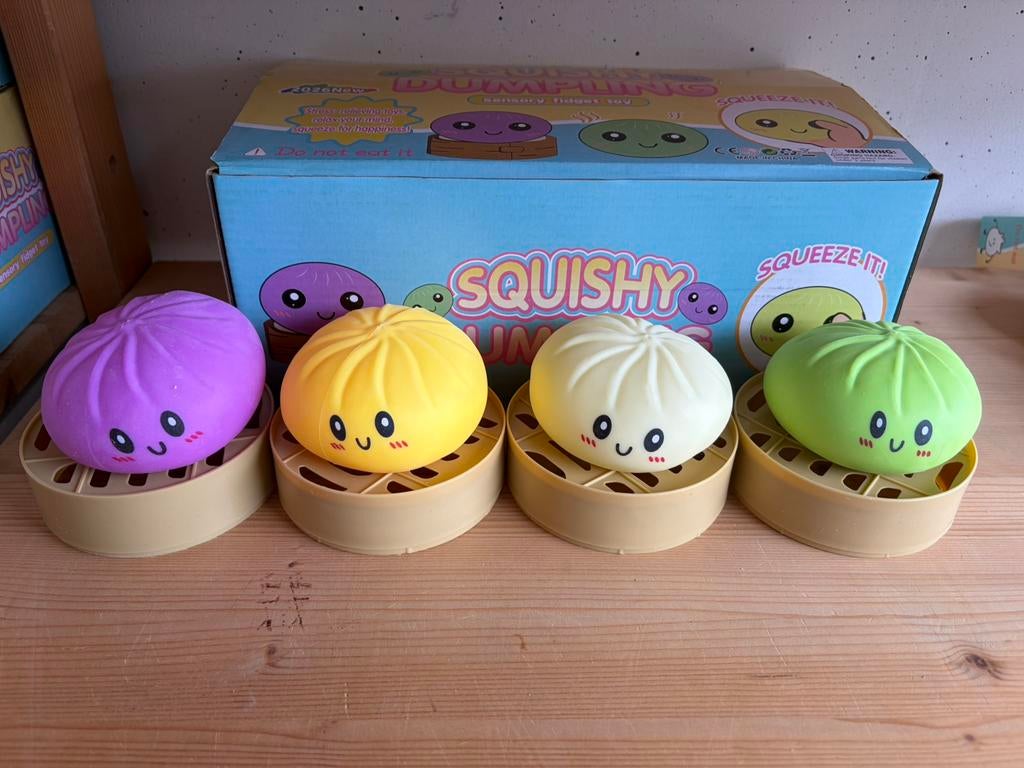 Partij Squeezy Dumplings Stressballen - 144 stuks, Jongen of Meisje, Nieuw, V, V