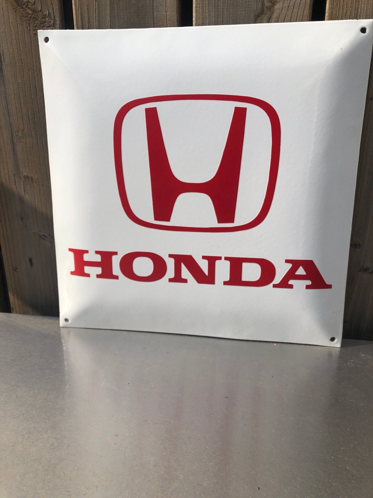 Emaille Dealerbord Honda auto of Motor, mooie staat, Ophalen of Verzenden, Reclamebord