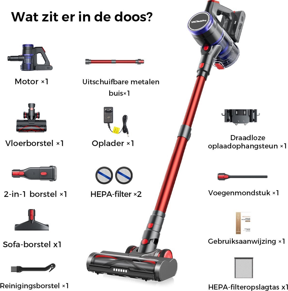 elektrische stofzuiger, Witgoed en Apparatuur, Stofzuigers, Ophalen, Nieuw