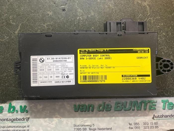 Computer Body Control van een BMW 3-Serie, Gebruikt, -, -, 3 maanden garantie