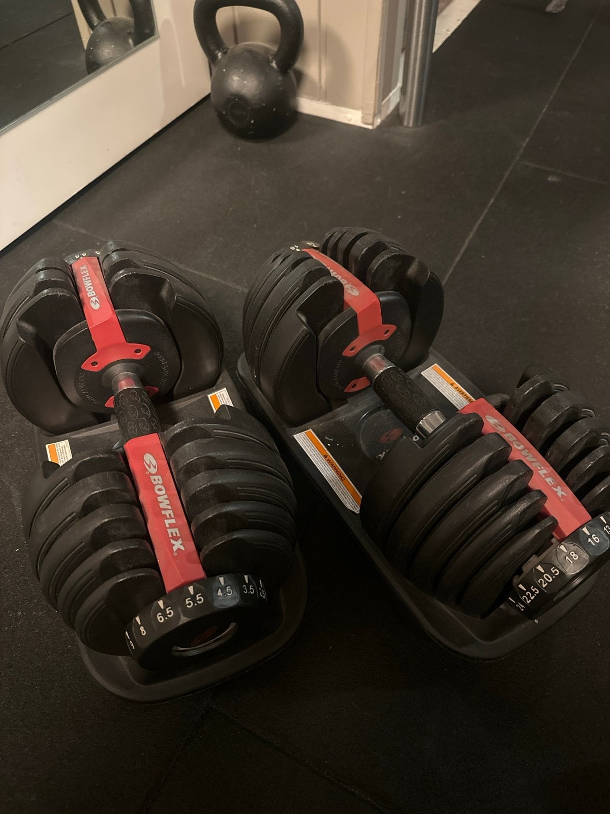 Bowflex Verstelbare Dumbbells (2 stuks), Ophalen of Verzenden, Gebruikt, Armen, Dumbbell