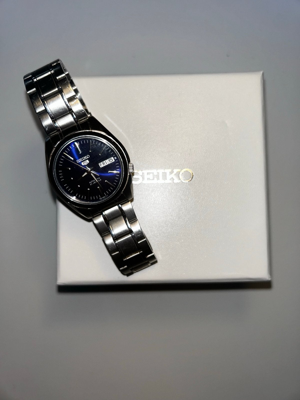 Seiko SNKL43K1 Heren Horloge- hele goeie staat., Seiko, Staal, Polshorloge, Ophalen of Verzenden
