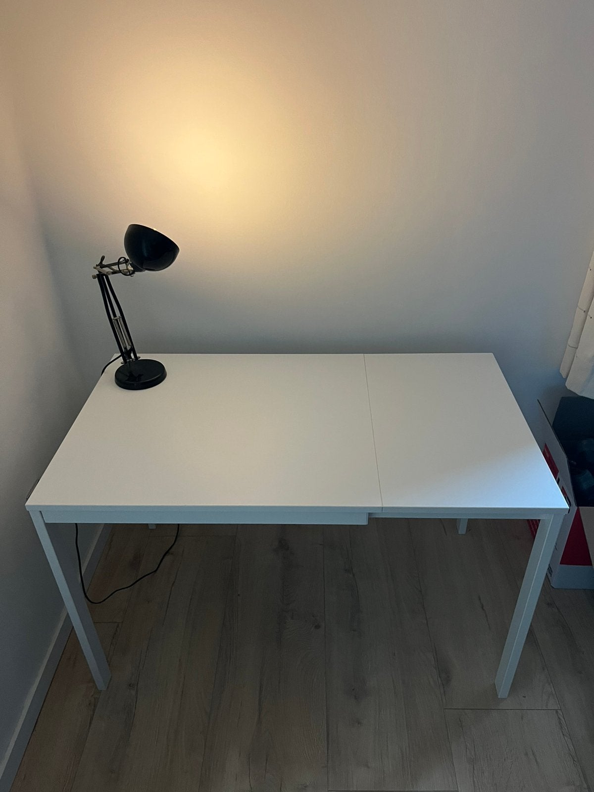 Uitschuifbare ikea tafel/bureau 80/120cm bij 70 cm, Ophalen, Zo goed als nieuw