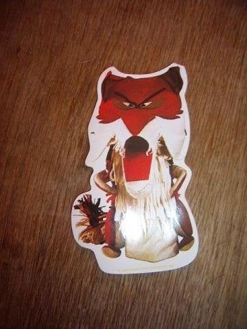 Fabeltjeskrant sticker 10x5cm 1985 Lowieke de Vos, Ophalen of Verzenden, Nieuw, Bedrijf of Vereniging