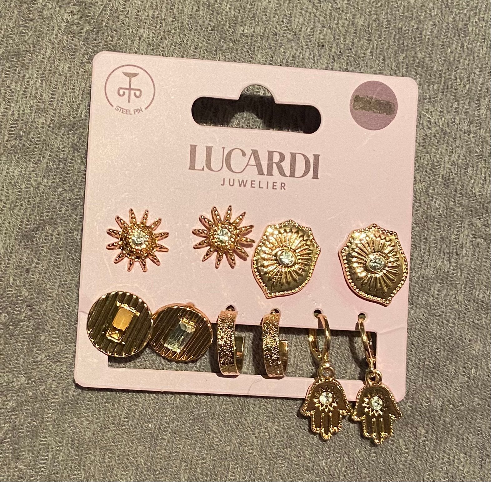 NIEUW! Lucardi oorbellen, Ophalen of Verzenden, Nieuw, Goud, Overige materialen