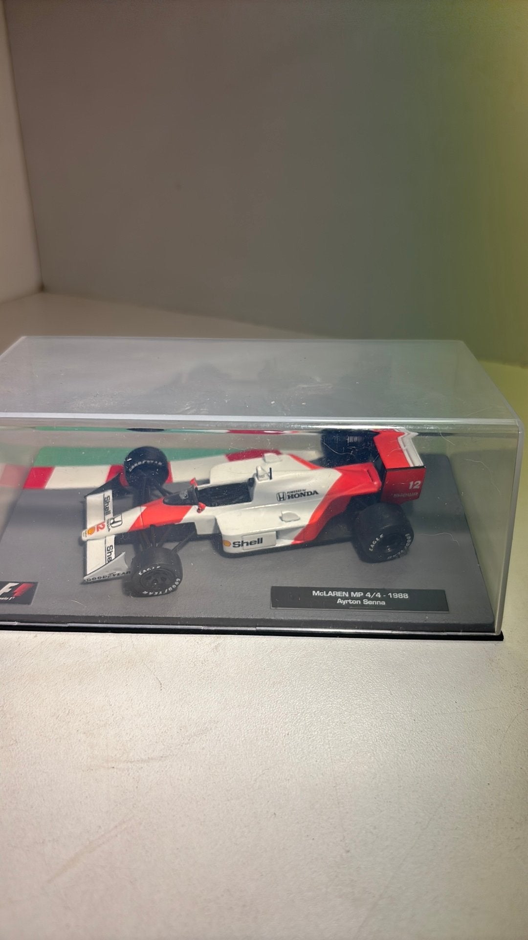 F1 McLaren mp4/4 A.senna 1998 atlas 1.43, Overige merken, Auto, Ophalen of Verzenden, A