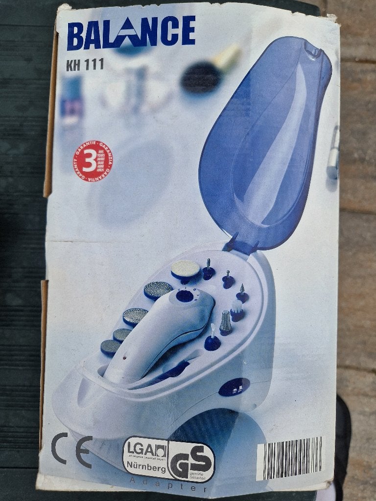 Balance Manicure en Pedicure Set KH 111 met nageldroger, Ophalen of Verzenden, Gebruikt, Hand- en Voetverzorging