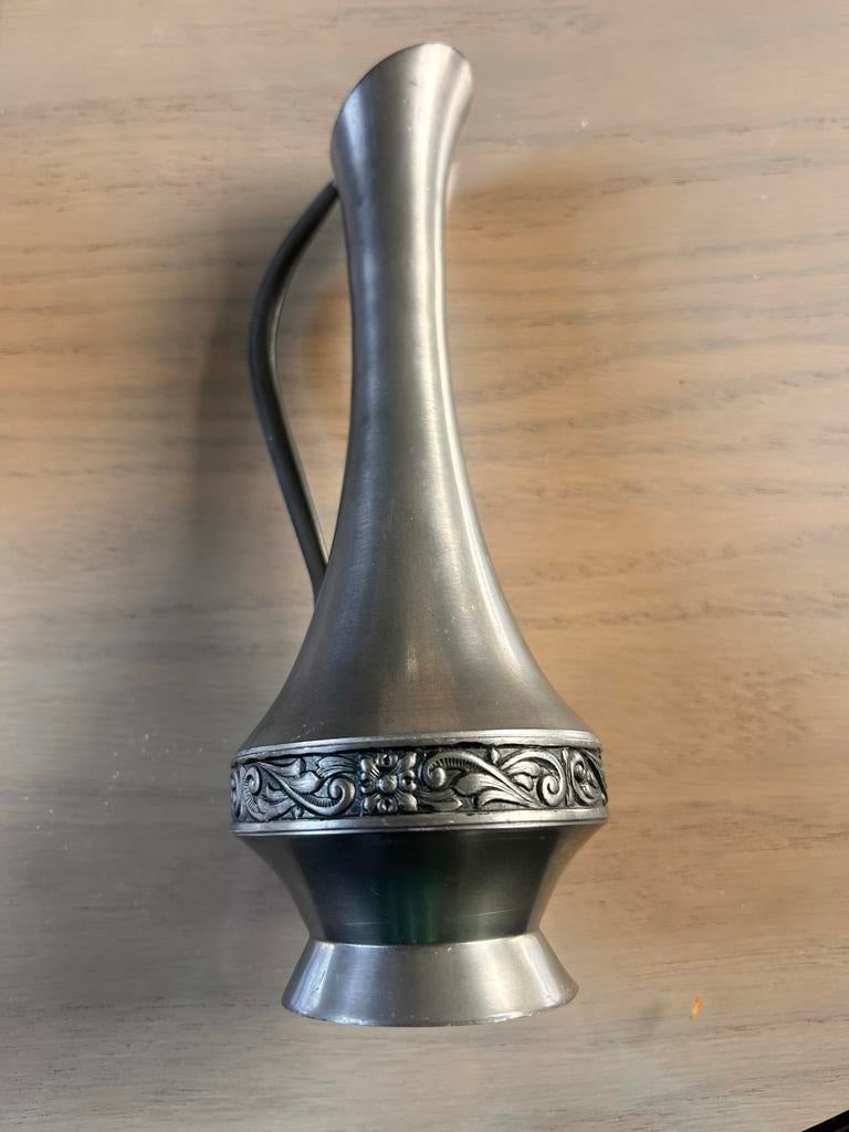 Tinnen vaasje uit Noorwegen Hagnes 281, Antiek en Kunst, Antiek | Tin, Ophalen