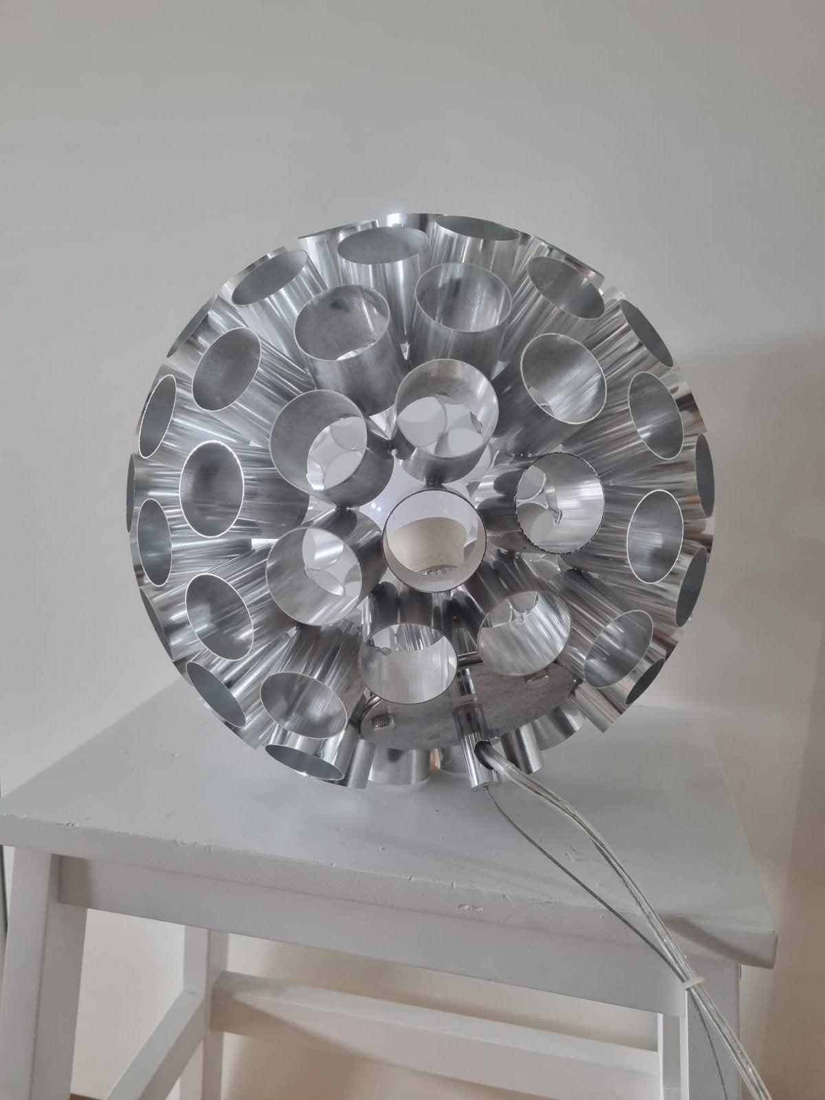 Moderne Aluminium Hanglamp - Sputnik Stijl, Ophalen, Gebruikt, E27 (groot), Modern, Sputnik, Industrieel