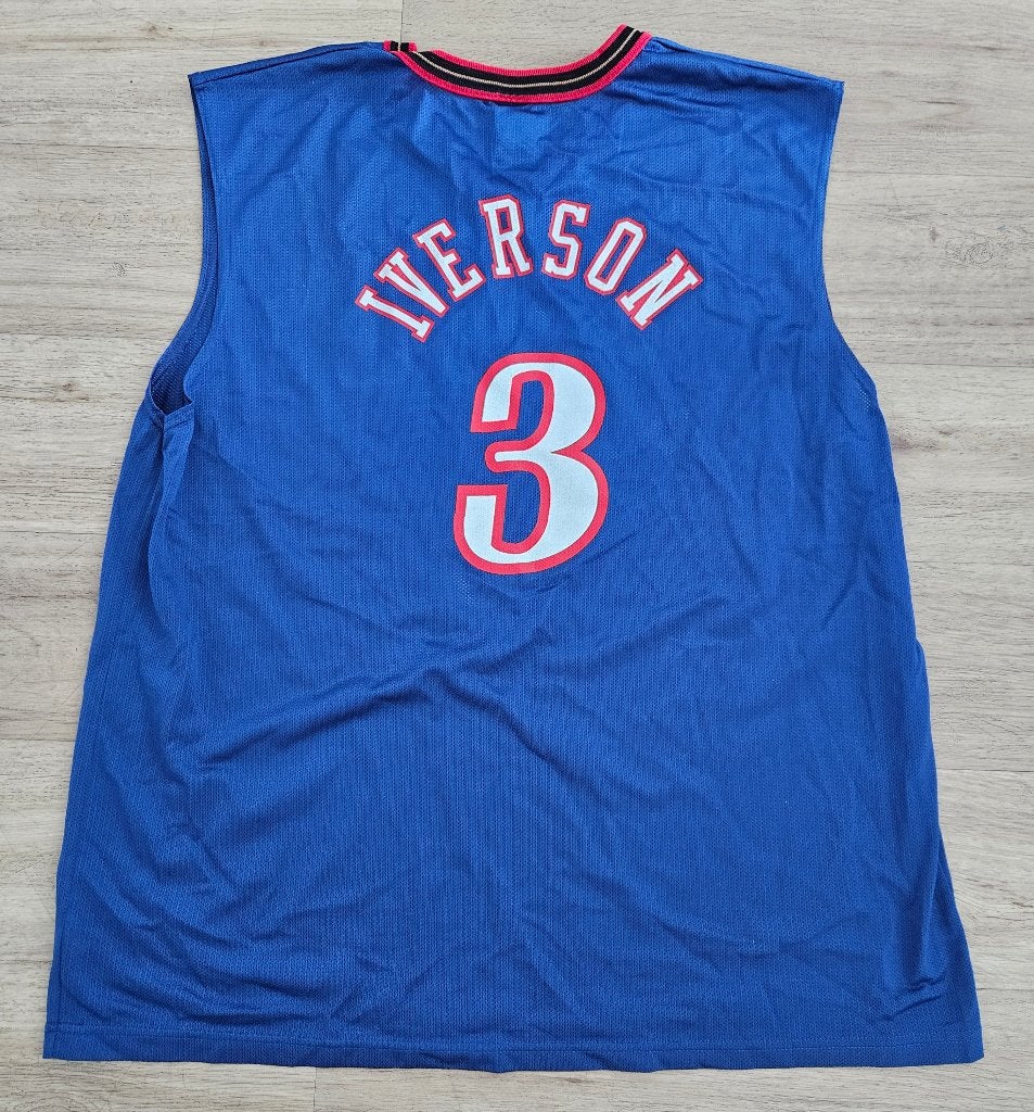 NBA vintage jersey Iverson Sixers, Ophalen of Verzenden, Zo goed als nieuw, Kleding