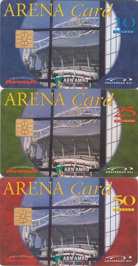 ArenA kaarten serie A004.01/03 ArenA Binnenkant gebruikt, Ophalen of Verzenden, Nederland