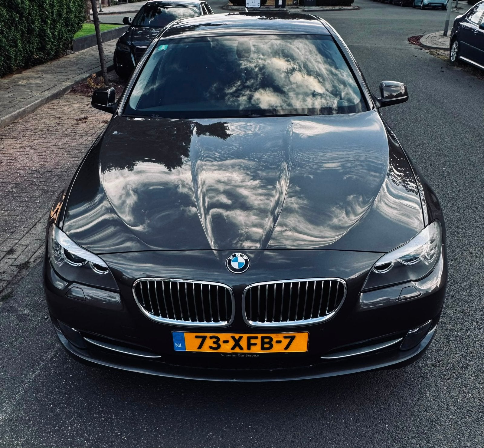 BMW 5-Serie 520i 184pk Aut. 2012 Bruin, Auto's, BMW, Achterwielaandrijving, 4 cilinders, Origineel Nederlands, 5-Serie