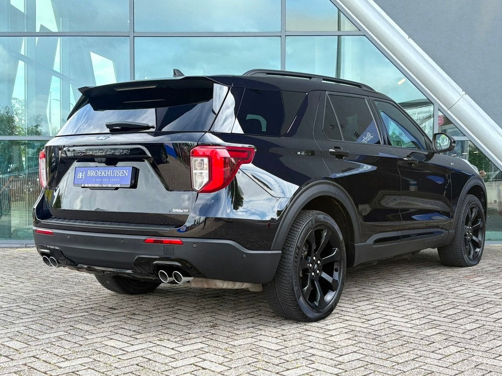 Ford Explorer 3.0 V6 EcoBoost PHEV 7 Pers. ST-Line 457pk Pan, Auto's, Ford, Automaat, Zwart, Zwart, Bedrijf