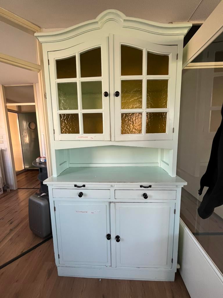 Mintgroene buffetkast, moet weg!!, Ophalen, Gebruikt, 200 cm of meer, 25 tot 50 cm