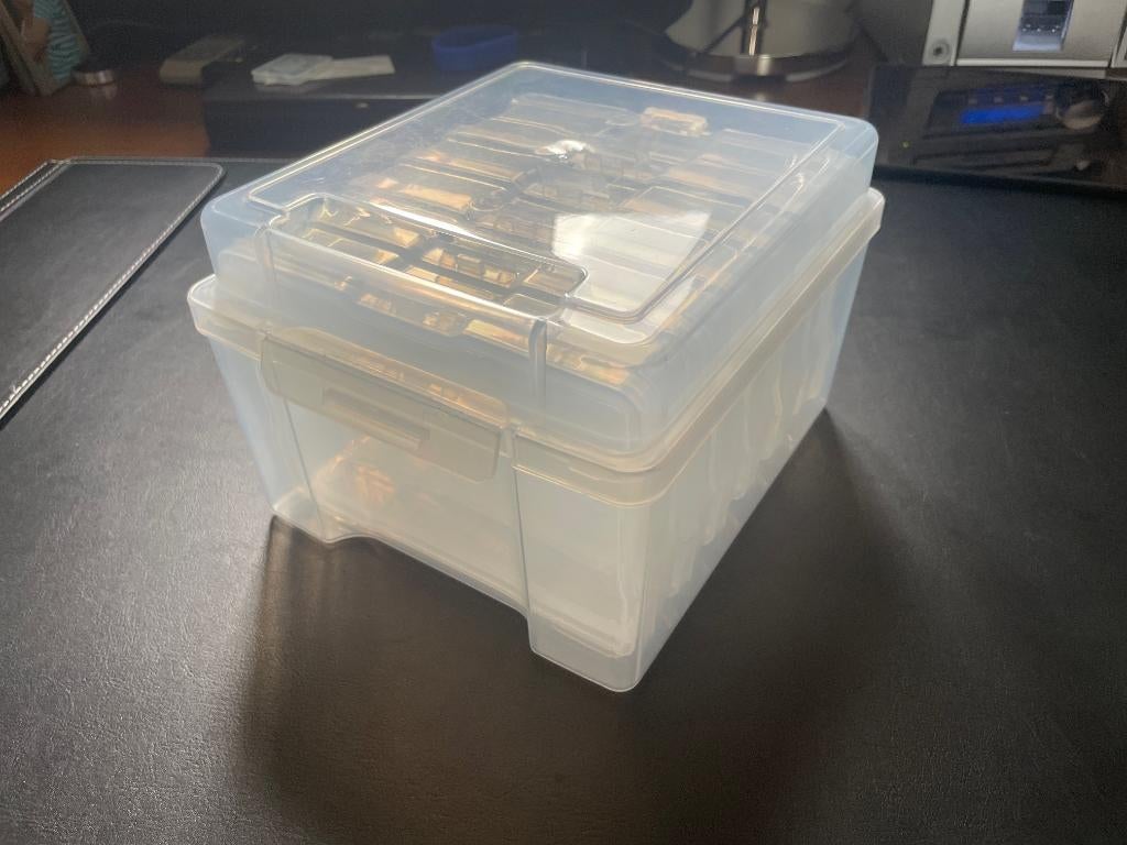 Opbergbox met zes bakjes/ containers voor hobbyspullen, Ophalen of Verzenden, Zo goed als nieuw, Overige thema's, Overige typen
