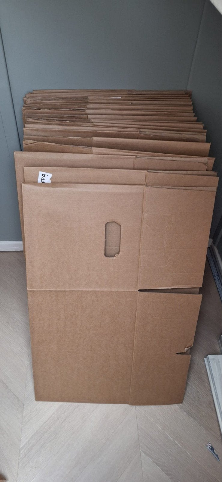 43 verhuisdozen, Doe-het-zelf en Verbouw, Kratten en Dozen, Ophalen, Gebruikt, Doos, Opvouwbaar